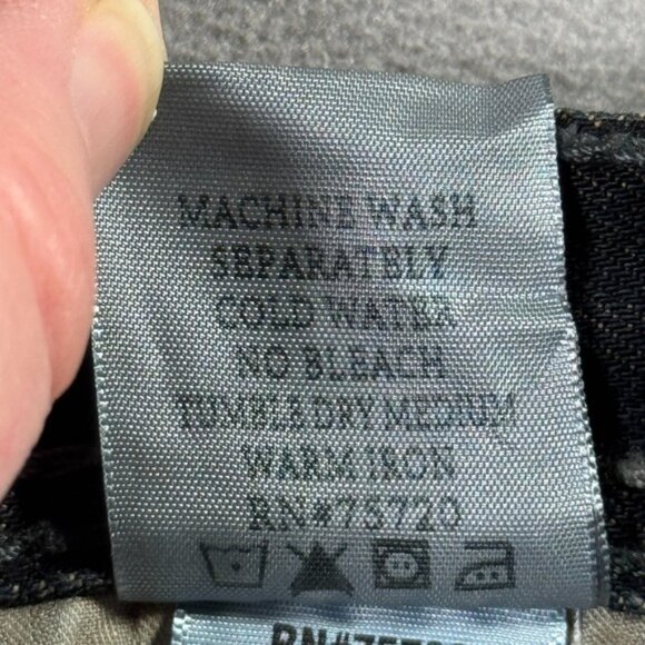 BKE Tyler Jeans Mens 34L Black Straight Leg Stretch Denim Western Grunge 36x33 - Picture 12 of 13